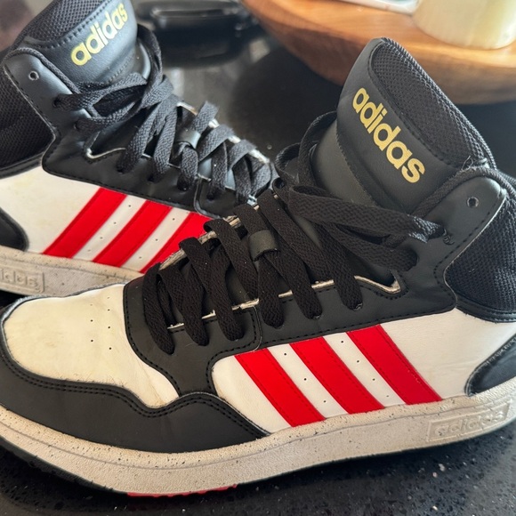 Adidas Men's Sneakers in Black, White, and Red - Picture 2 of 7